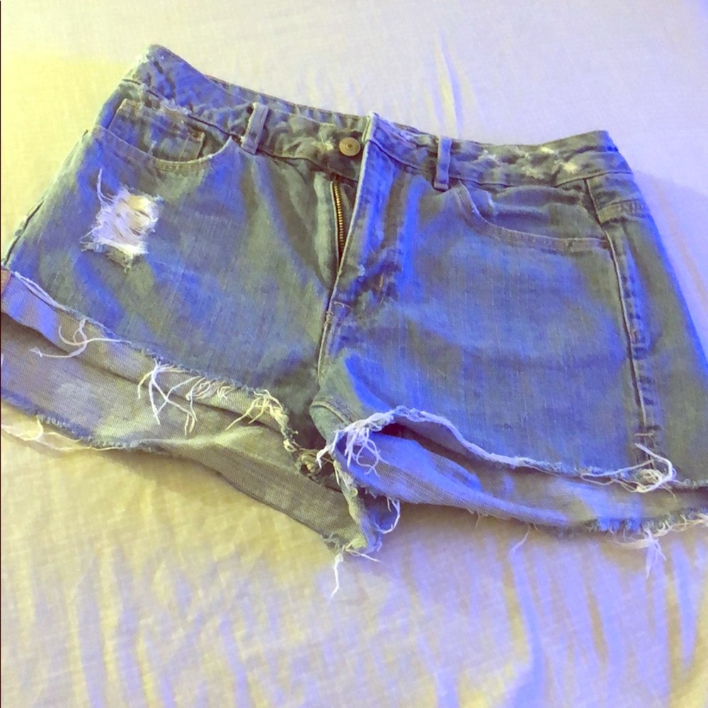 Denim shorts